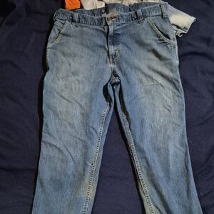 Carhartt Men's Straight Blue Jeans